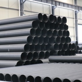 hdpe雙壁波紋管 排污聚乙烯黑色波紋管 市政排水管